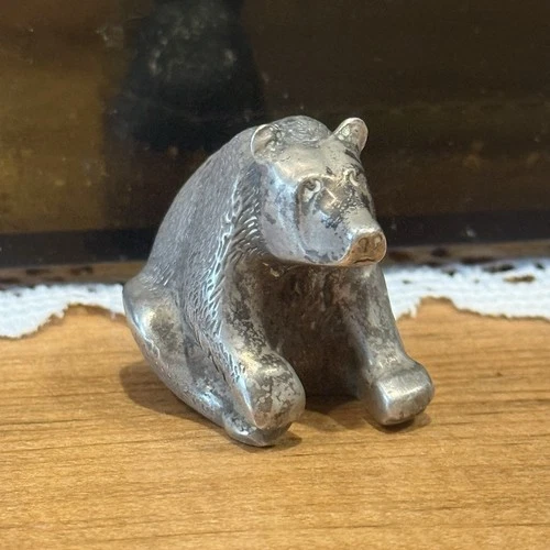 Vintage S Kirk & Son , Sterling Silver .925 ,135 grams - Bear Paper Weight