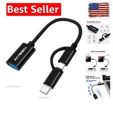 High-Speed 2-in-1 USB Adapter - Seamless OTG for MacBook Android Devices
