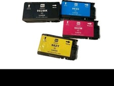 4-Pack Replacement For HP 962XL Black 962 Color Ink Officejet Pro 9010