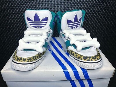 Adidas Jeremy Scott JS Bones Flintstones Leopard G50690 US 10,5 / Gebraucht...