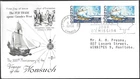 🍁Canada  #482  Pair   "NONSUCH VOYAGE"   Fine Used  1968  First Day Cover