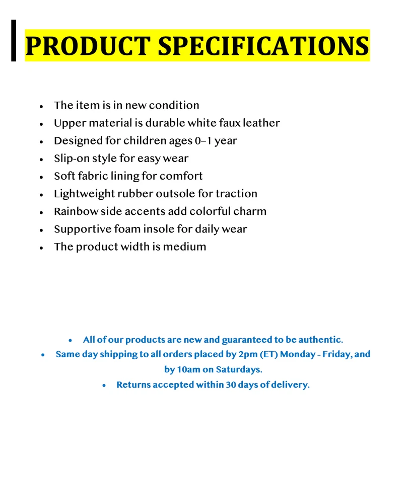 Keds 女宝宝彩虹懒人运动鞋 6 码白色-多色休闲低帮 — 第 2/4 张图片