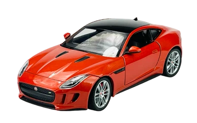 WELLY JAGUAR F-TYPE COUPE ORANGE 1:24 DIE CAST METAL MODEL NEU IM KASTEN - Bild 1 von 4