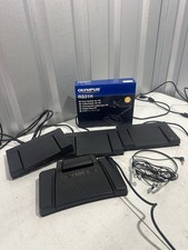 Lot of 3 Olympus USB Transcription Foot Pedals RS31H PC/Mac Box Headset
