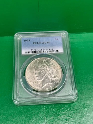 1923  PCGS AU58 - Peace Dollar $1