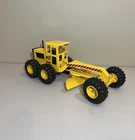 Vintage Tonka Pressed Steel Yellow Road Grader Scraper Toy 1970s Clean