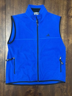Eastern Mountain Sports EMS Vest Men's Medium Blue Polartec Fleece Full Zip