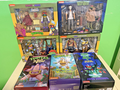 NECA TMNT Lot 7 Villain  Super Shredder Bebop Rocksteady Krang Casey Rare