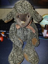 Russ Easter Plush Brown Lamb Sheep Heartcraft Collection Stuffed Animal Toy