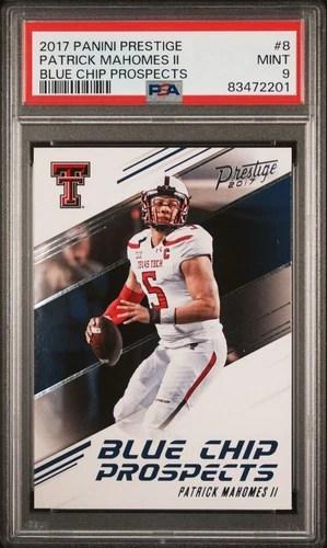 2017 PANINI PRESTIGE PATRICK MAHOMES II BLUE CHIP PROSPECTS