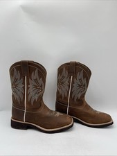 SHYANNE Girl s Sage Western Performance Boots Brown Size 9.5B