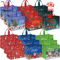 GeschenktüTen Weihnachten 18 StüCk 40X36X15Cm Wiederverwendbar Non Woven Mit