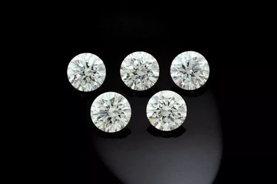#ad 2 Ct Natural White Diamond Round Cut 5 mm 5 Pcs VVS1 D Grade IDGL Certified D621 $22.05