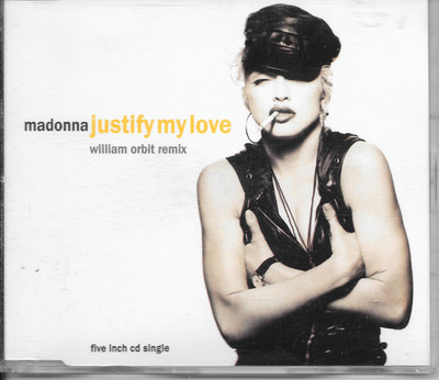 MADONNA - Justify my love (WILLIAM ORBIT REMIX) CDM 3TR Europe 1990 (SIRE)