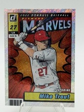 📈Mike Trout 2022 Panini Donruss Marvels #M-1 *Rapture* Refractor ANGELS ⚾️