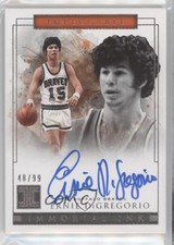 2018-19 Panini Impeccable Immortal Ink 48/99 Ernie DiGregorio #IM-EDG Auto 00rs