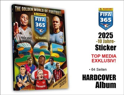 Panini FIFA 365 2024/25 Sticker (10 Jahre) - HARDCOVER ALBUM Top Media Exklusiv!