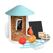 NETVUE Birdfy Pro Smart Bird Feeder Camera w/ Solar Panel, Night Vision, Live St