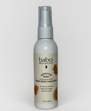 Babo Botanicals Sensitive Baby Fragrance Free Diaper Rash Cream Spray 3 fl oz 