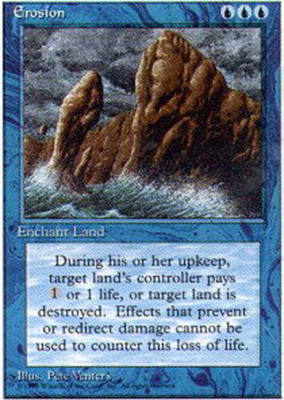 FBB Korean Erosion ~ Heavily Played 4th Edition Fourth Foreign Black Border Stoc