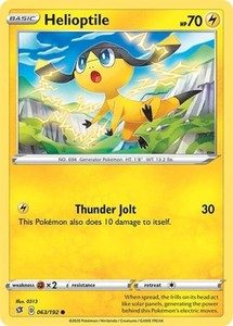 Helioptile 063/192 Rebel Clash Common
