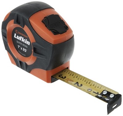 Crescent Tape,1''X25', Quickread, Hi-Viz Orange - PQR1425N