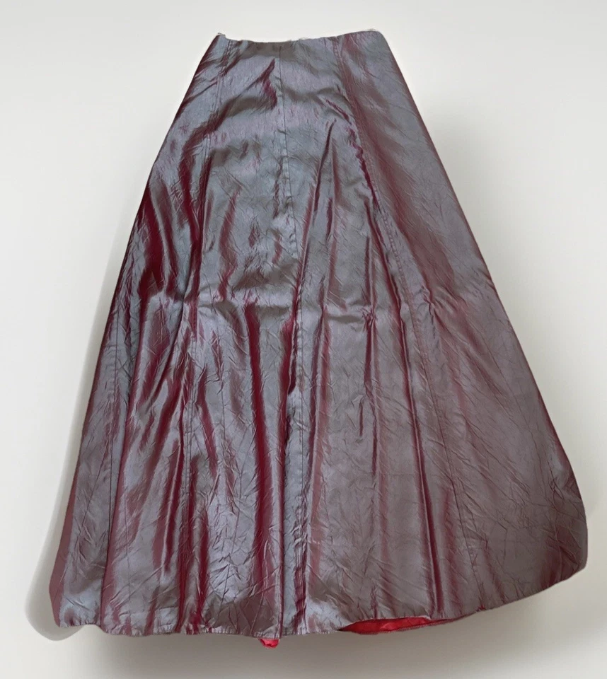JS Collections Vintage US 10 Corset/High Skirt Metallic Iridescent 2 Piece •flaw - Image 3 of 4