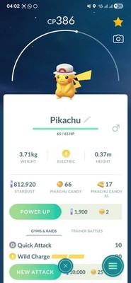 Pikachu ( Leaf's Hat ) Pokemon Tr@de Go