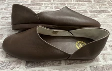 LB Evans Aristocrat Opera Slippers Brown Leather Soft Sole Old Money Size 12