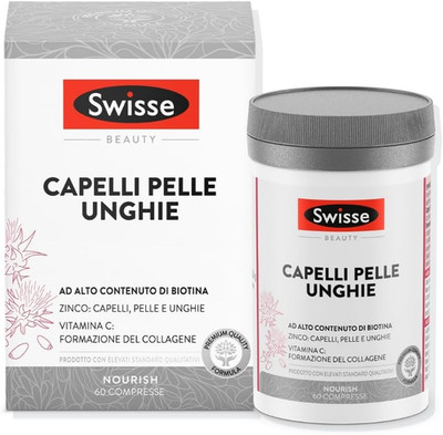 Capelli Pelle Unghie - Integratori per Capelli, Pelle E Unghie Con Vitamina C Bi