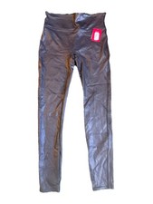Spanx Womens Size XL NWT Ankle Leggings Faux Leather High Waist Black 2437