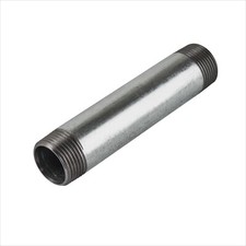 Rohrdoppelnippel 1 Zoll 33,7 x 100 mm DN25 Rohrnippel Gewindenippel verzinkt