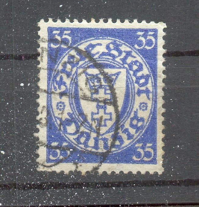 Danzig 215I ABART Stamped (47341)