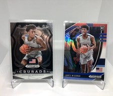 2020 Prizm Draft Picks NBA #42 James Wiseman Red White Blue Prizm RC+Crusade RC