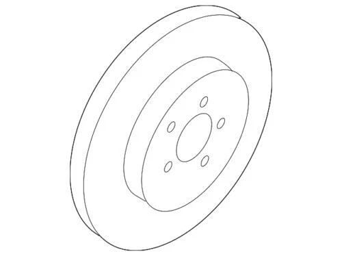 Rotor de freno de disco trasero LS 23127570 genuino GM 2010-2016 Chevrolet Impala Limited Foto 2 de 3