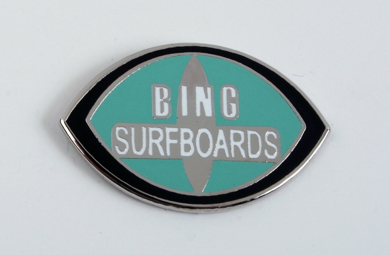 Classic Surf Logo Bing Surfboards enamel pins + 1 FREE