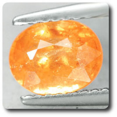 2.17ct Grenat spessartine ovale orange rougeâtre, non