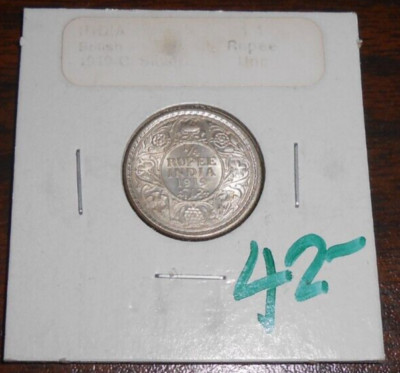 1919 (c) - INDIA - BRITISH 1/4 RUPEE - UNCIRCULATED - SILVER - KM #518  RESTRIKE