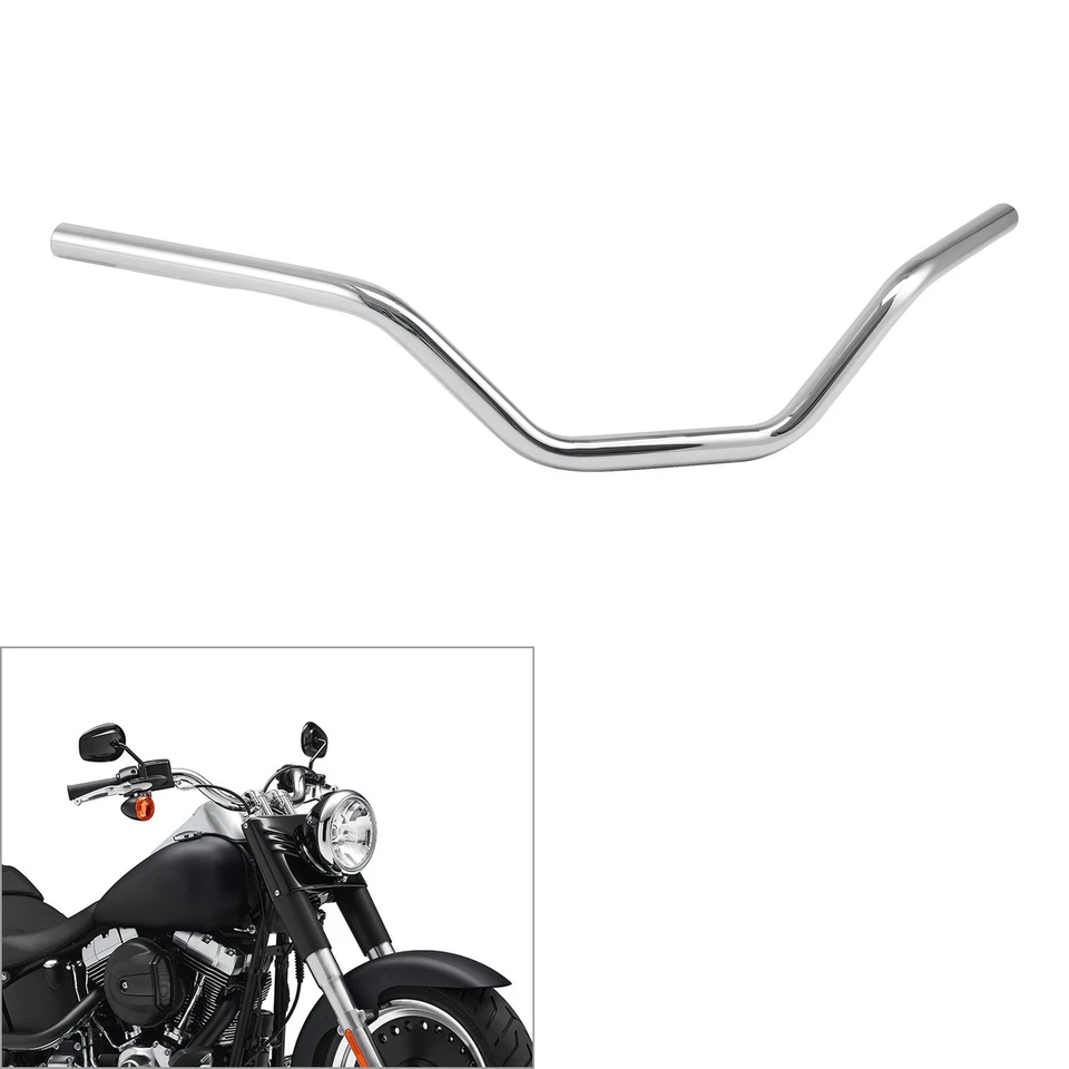 Chrome 5'' Rise 1" Ape Hanger Bar Handlebar Fit For Harley Sportster XL883 1200 - Image 3 of 4