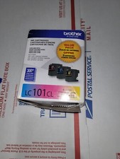 Genuine Brother LC-101 Color Ink Cartridges-for MFC-J470DW J870DW-OEM-3PK exp 15