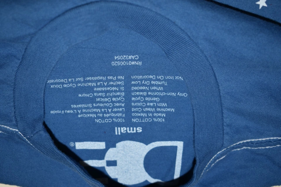 DOE Mens NASA National Aeronautics And Space Administration Blue Shirt New S, M - Image 4 of 4