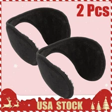 2Pcs Winter Ear Muffs Unisex Ear warmers Fleece Earwarmer Behind the Head Band