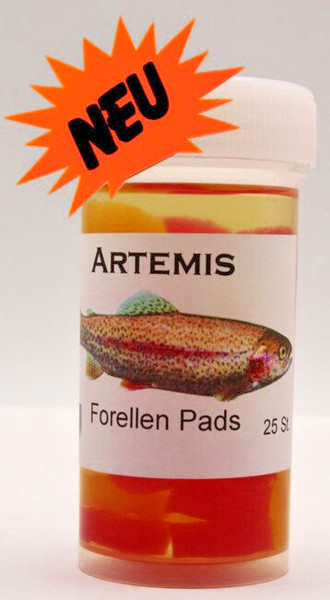 Forellen KöDer, Lockmittel , Lockstoff , Artemis Forellen Pads, 25 StüCk-image