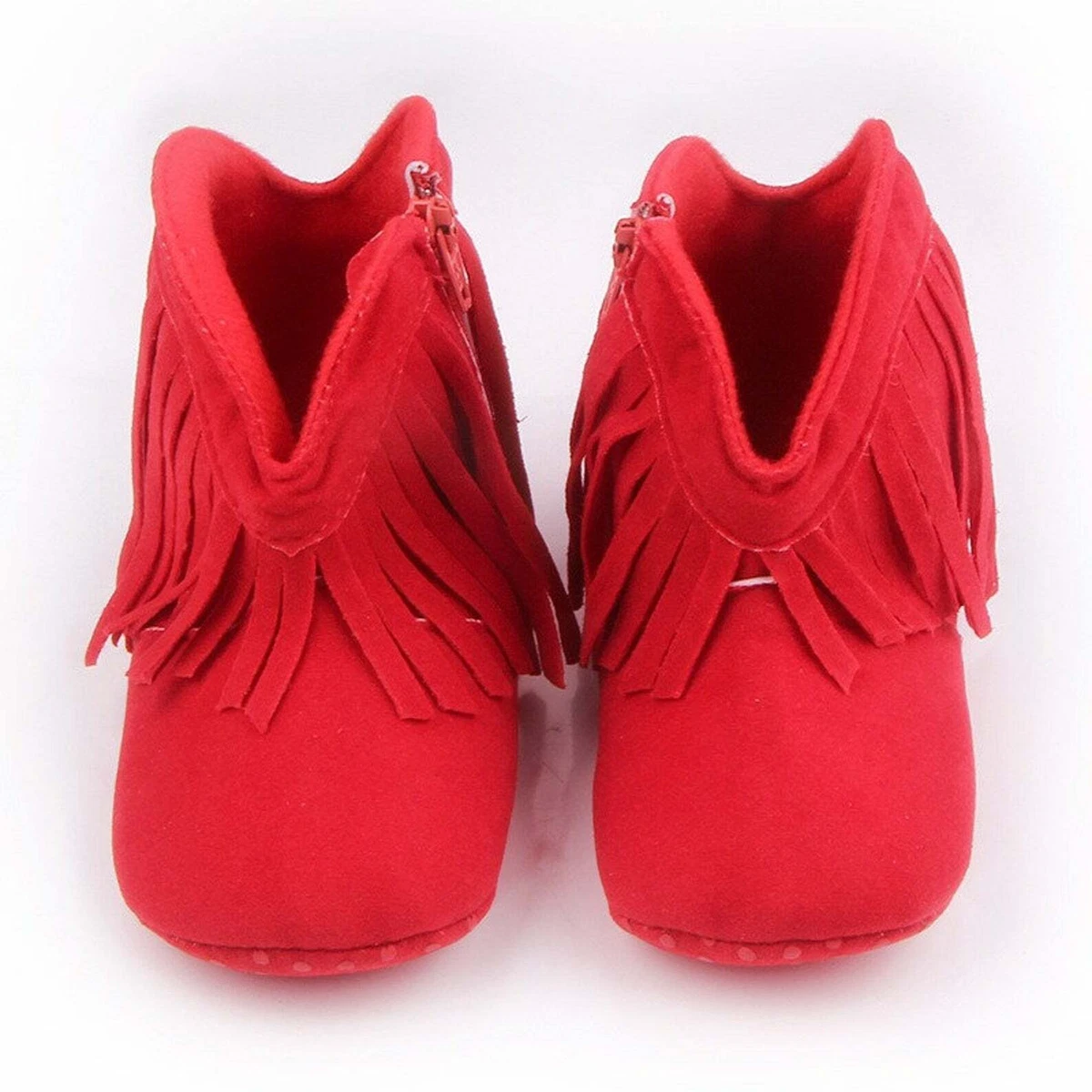 Girls red deals fringe boots