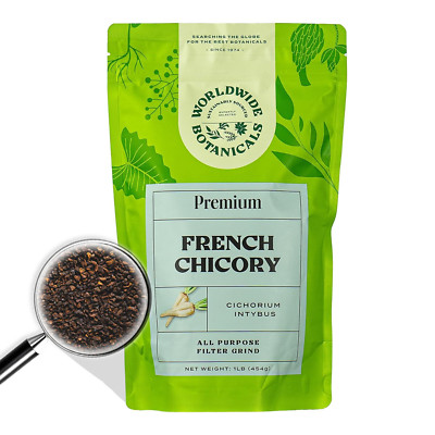 Worldwide Botanicals French Chicory Root - Brew Like Coffee Blend Roasted Chi...