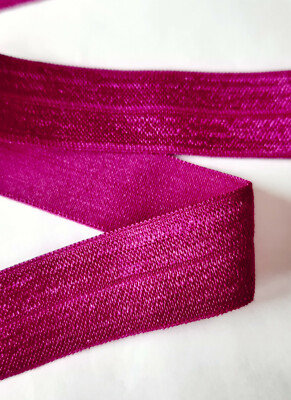 1m x 20mm Falzgummi Rollierband Einfassband elastisch SATINGLANZ diverse Farben