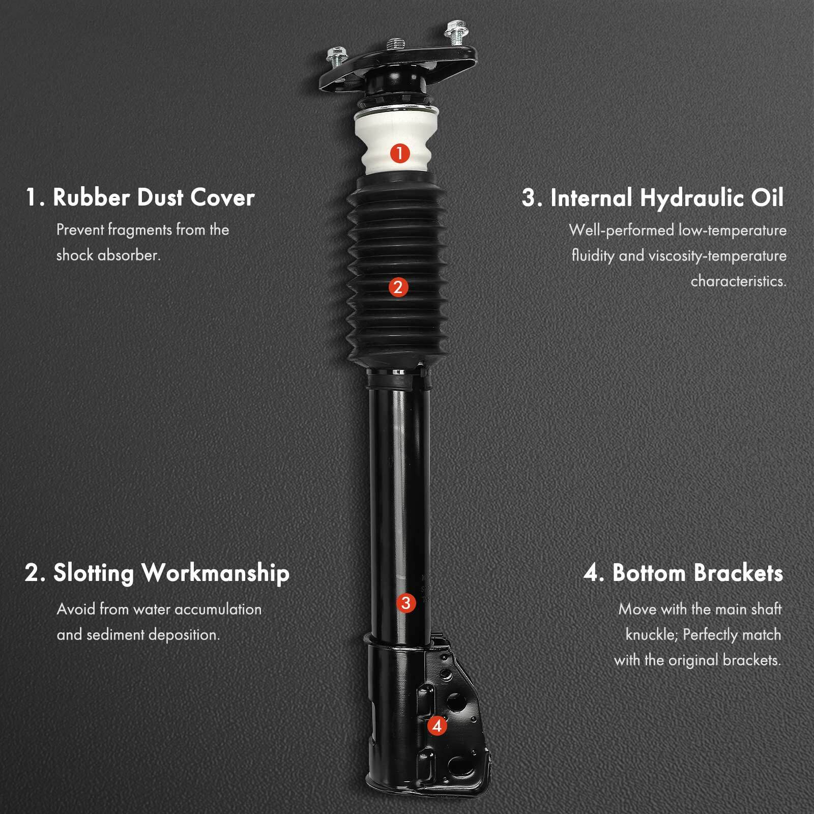 Air Spring to Coil Spring Conversion Kit for Buick Cadillac Olds Pontiac Rear