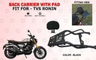Fit For TVS Ronin "225 MS Black Luggage Carrier Rack With Pad"