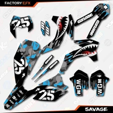 Gray Blue Savage Camo Graphics Kit fits KTM 13-16 EXC EXC/F XCW 125 250 300 450