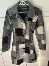 Massimo Women’s Abstract Patched Wool Blend Jacket Sz S Made In Italy